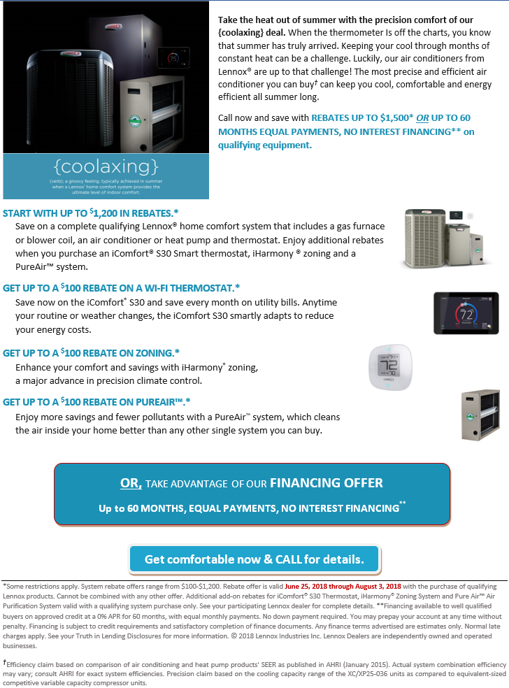 Summer Promotion 2018 Heating And Air Conditioning Omaha A1